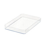 IDesign Organizador de Plástico Reciclado Transparente de 4 Piezas IDesign Organizador de Plástico Reciclado Transparente de 4 Piezas