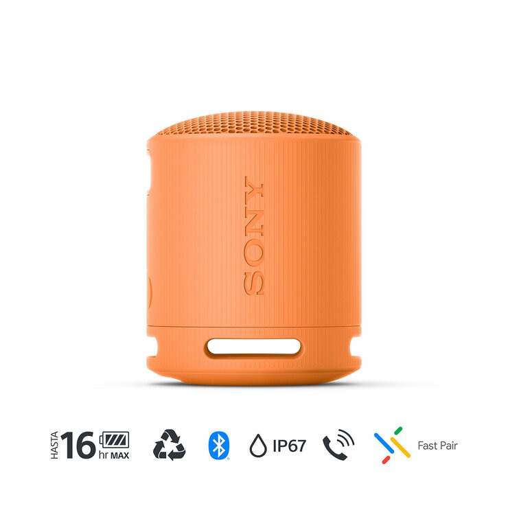Sony SRS-XB100 Bocina Inalámbrica Portátil Naranja Sony SRS-XB100 Bocina Inalámbrica Portátil Naranja
