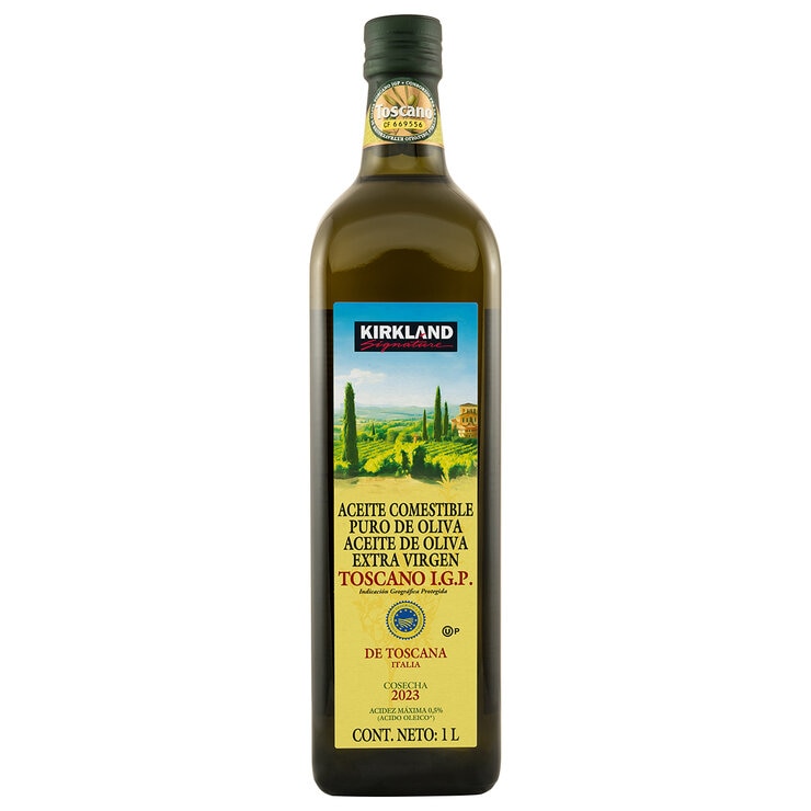 Kirkland Signature Aceite de Oliva Extra Virgen de Toscano 1 l