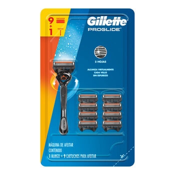 Gillette Proglide Máquina para Afeitar Recargable con 9 Cartuchos Gillette Proglide Máquina para Afeitar Recargable con 9 Cartuchos