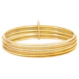 Brazalete, Oro Amarillo de 14K, de 7 aros