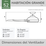 Hunter, Ventilador Anza 52" Hunter, Ventilador Anza 52"