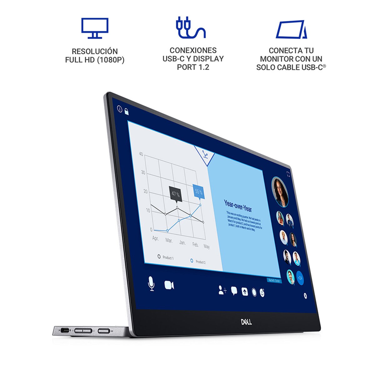 DELL Monitor Portátil 14" Full HD DELL Monitor Portátil 14" Full HD