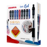 Bolígrafo Sarasa Gel 24 Pzas, Tinta Negra, Azul y Roja Bolígrafo Sarasa Gel 24 Pzas, Tinta Negra, Azul y Roja