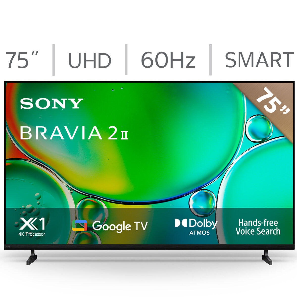 Sony Pantalla 75" BRAVIA II UHD 4K Google TV Sony Pantalla 75" BRAVIA II UHD 4K Google TV