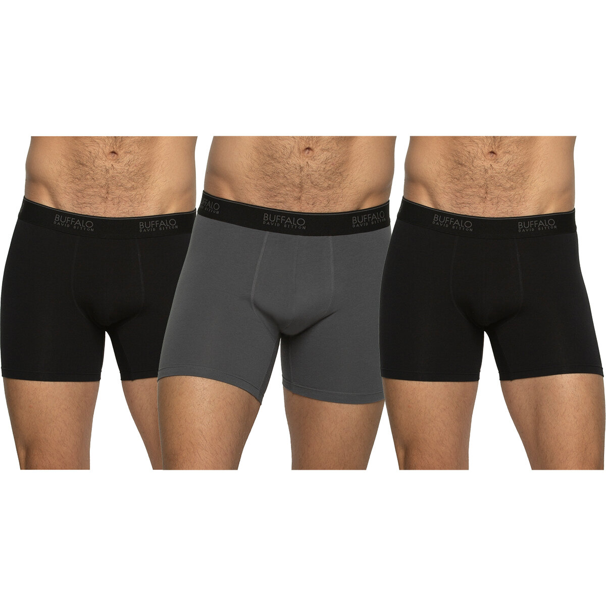 Buffalo David Bitton Boxer para Caballero 5 piezas Negro