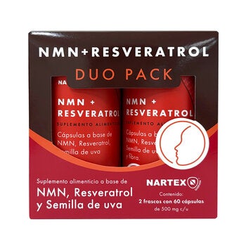 NMN + Resveratrol 2 Frascos de 60 Cápsulas NMN + Resveratrol 2 Frascos de 60 Cápsulas