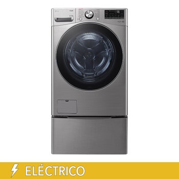lg lavasecadora eléctrica 22kg/13kg con pedestal