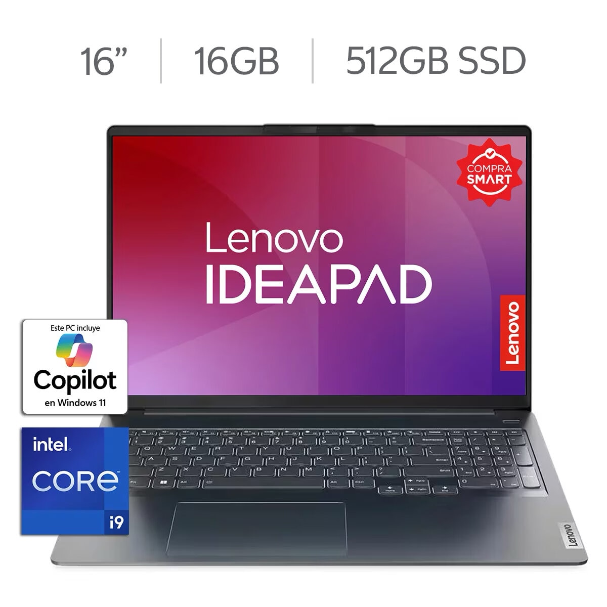 Lenovo IdeaPad 5 Pro Laptop 16" Quad HD Intel Core i9 16GB 512GB SSD Lenovo IdeaPad 5 Pro Laptop 16" Quad HD Intel Core i9 16GB 512GB SSD