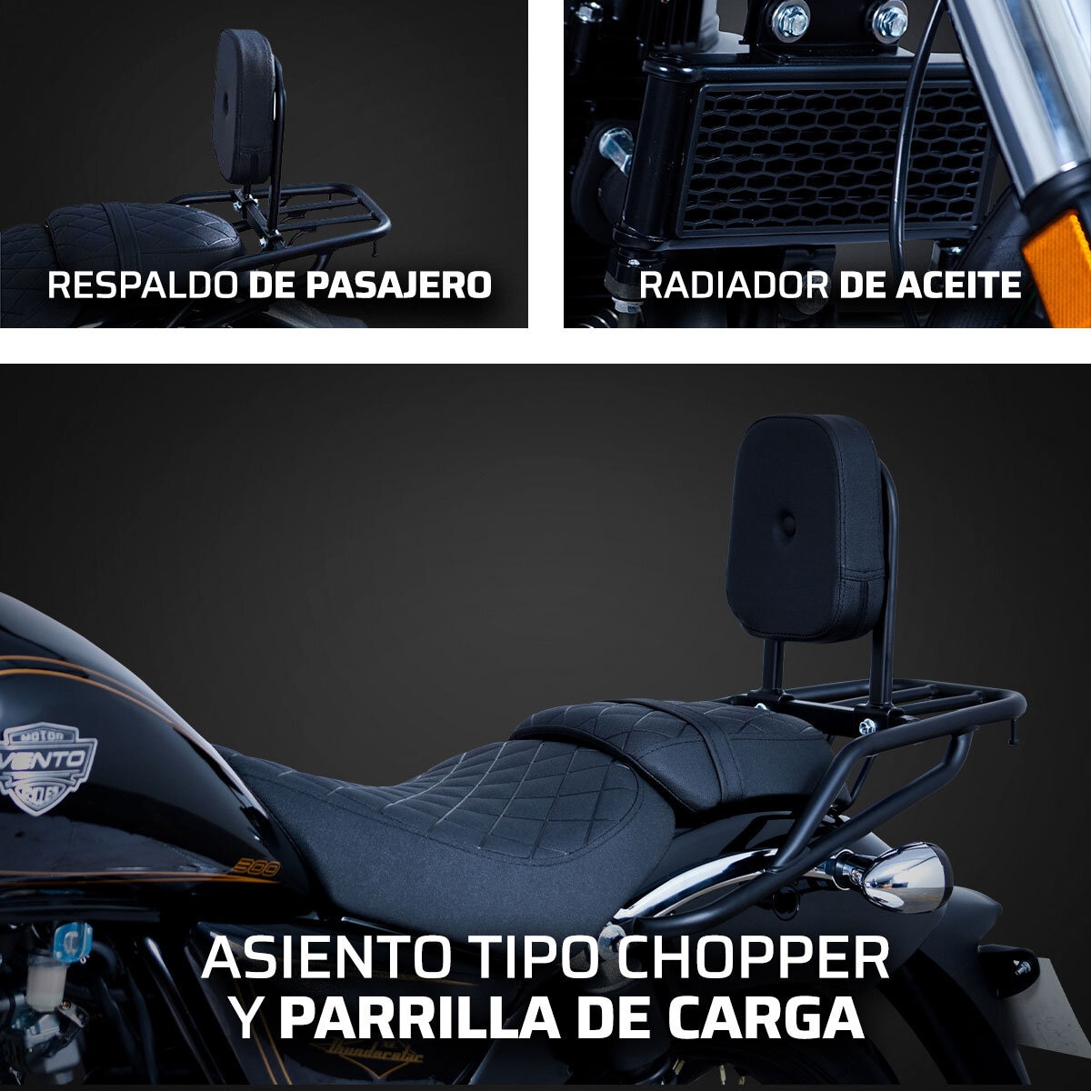 Vento Motocicleta Thunderstar 300cc Negro Vento Motocicleta Thunderstar 300cc Negro