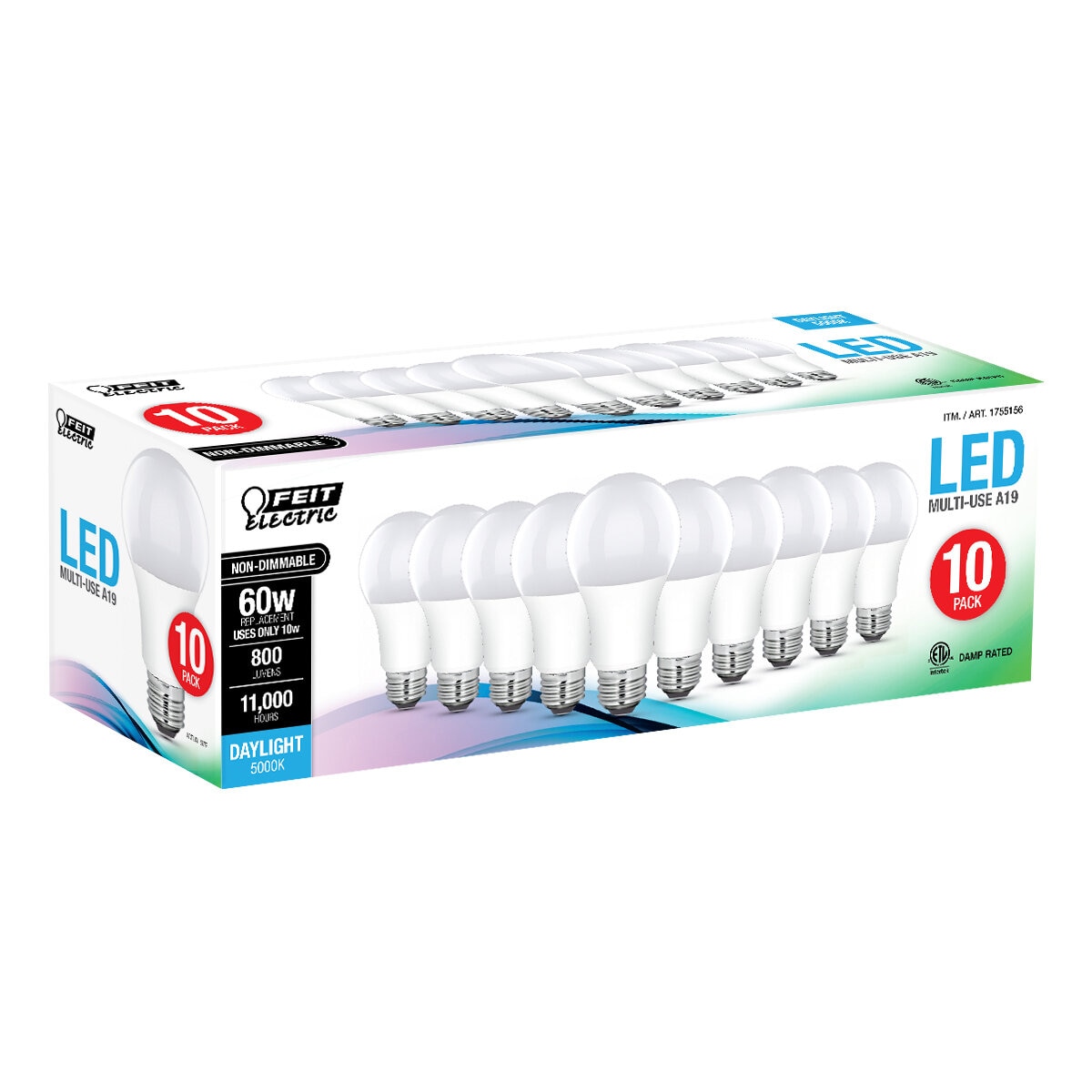 Feit, Set de 10 Focos LED 60W