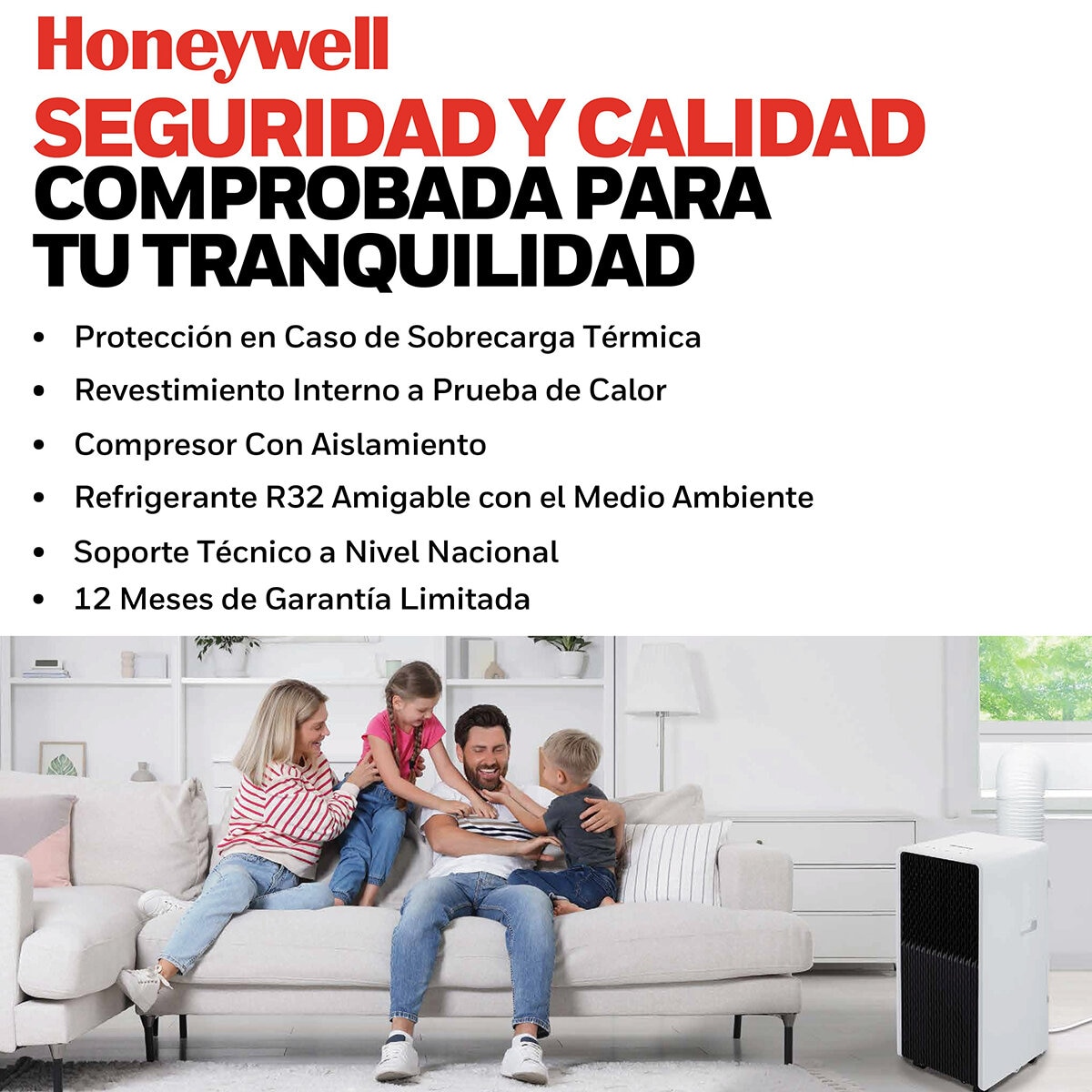 Honeywell Aire Acondicionado Portátil Compacto 14,000 BTU Honeywell Aire Acondicionado Portátil Compacto 14,000 BTU