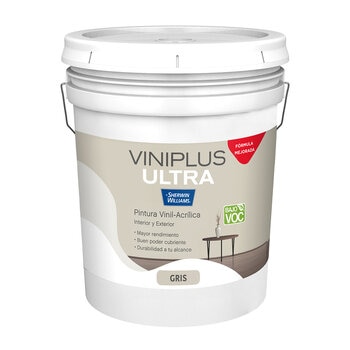 viniplus, pintura gris viníl-acrílica, 19l