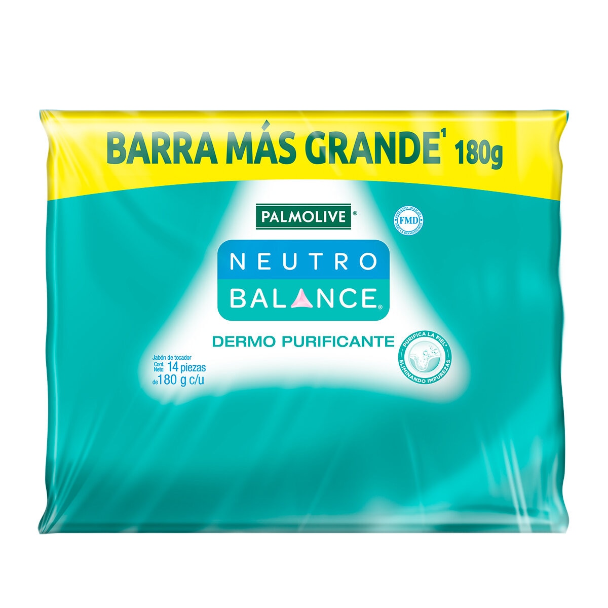 Palmolive Jabón Neutro Balance Dermo Purificante 14 pz de 180 gr