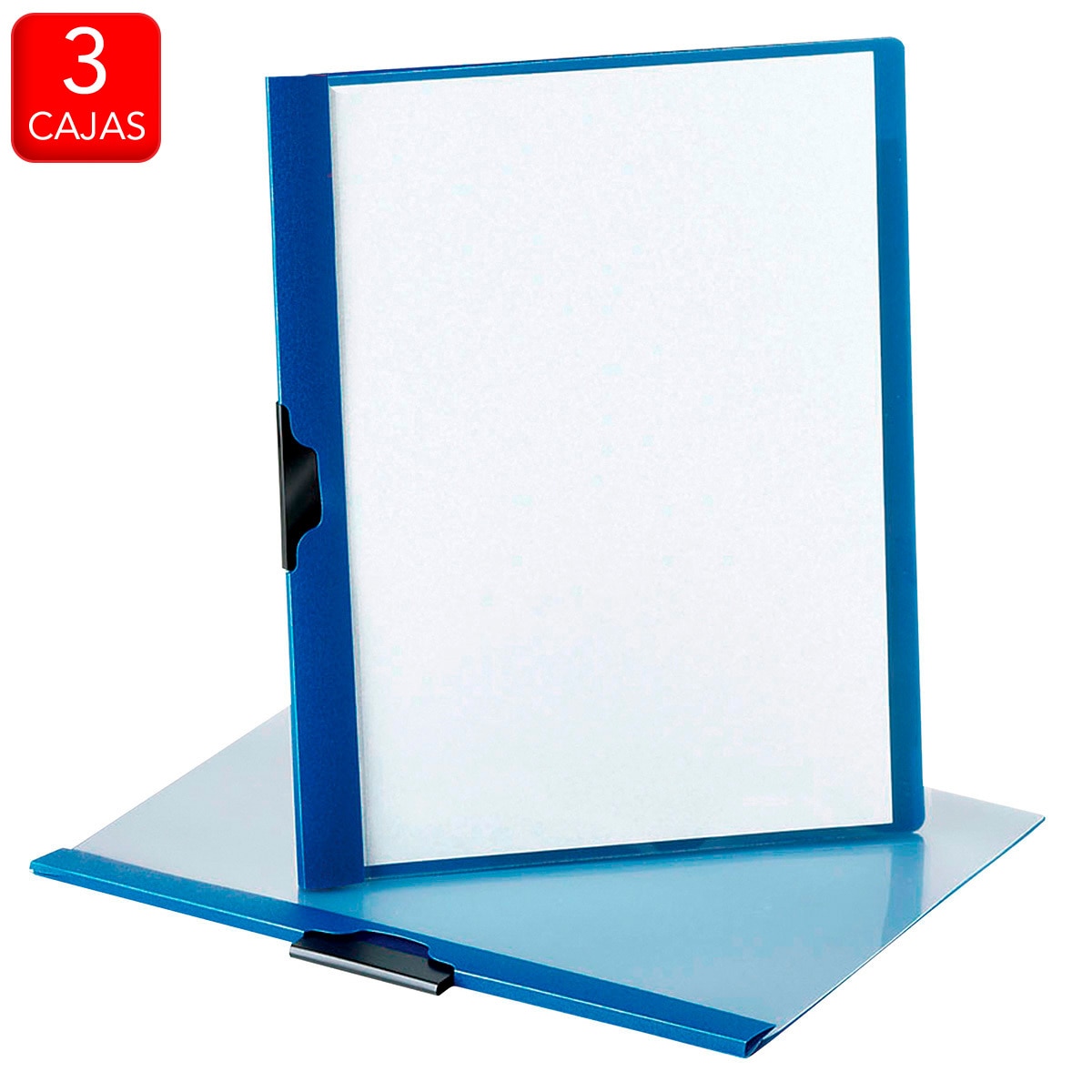 Oxford Folder para Reporte con Sujetador Deslizable, Carta, 3 Cajas