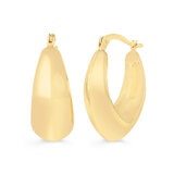 Arracadas 'V', Oro Amarillo 14K Arracadas 'V', Oro Amarillo 14K