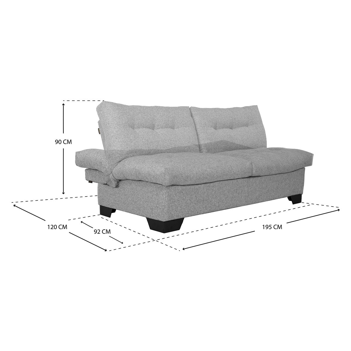 Violanti, Sofá Cama Gris Violanti, Sofá Cama Gris