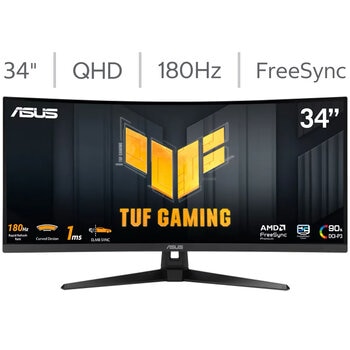 asus tuf monitor gaming 34" quad hd 180hz