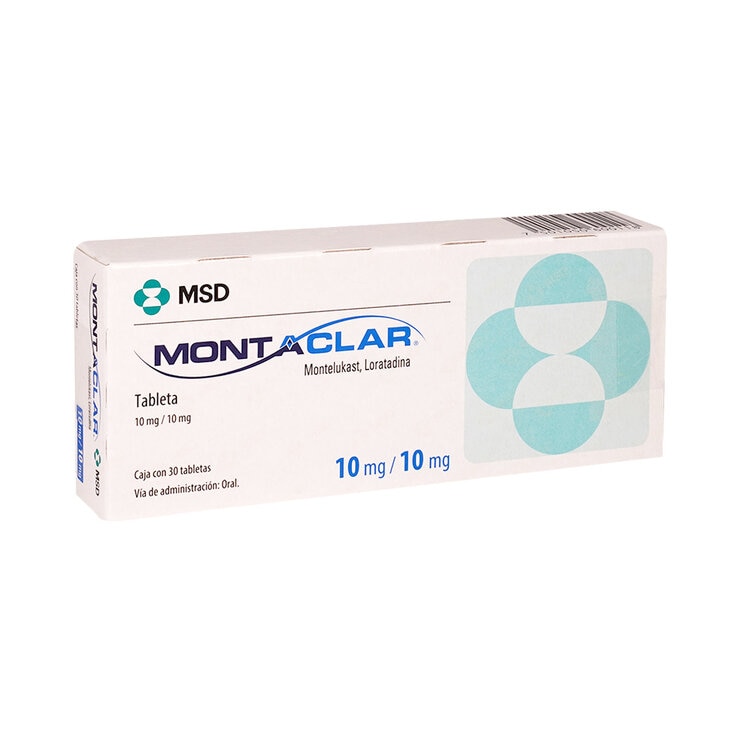 Montaclar 10 mg/10 mg 30 Tabletas