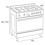 Teka Estufa de Piso con 6 Quemadores