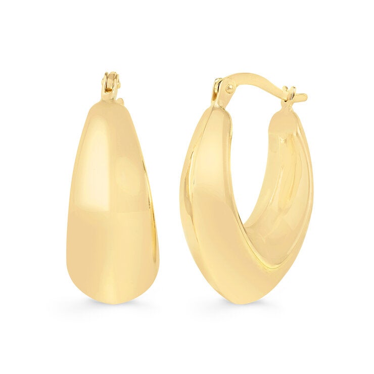 Arracadas 'V', Oro Amarillo 14K Arracadas 'V', Oro Amarillo 14K