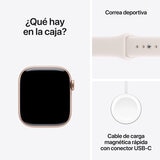 Apple Watch Series 11 (GPS + Celular) 42mm Aluminio Oro Rosa + Correa Deportiva Rubor Claro - Talla S/M Apple Watch Series 11 (GPS + Celular) 42mm Aluminio Oro Rosa + Correa Deportiva Rubor Claro - Talla S/M