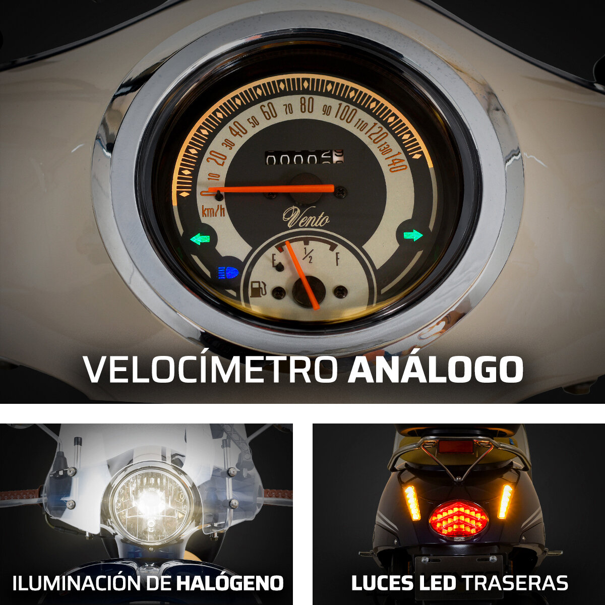 Vento Motocicleta Hipster 170cc Azul Vento Motocicleta Hipster 170cc Azul