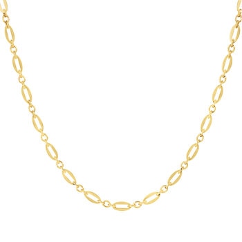 Cadena para Dama, 45.72cm, Enlace Ovalado, Oro Amarillo 14K Cadena para Dama, 45.72cm, Enlace Ovalado, Oro Amarillo 14K