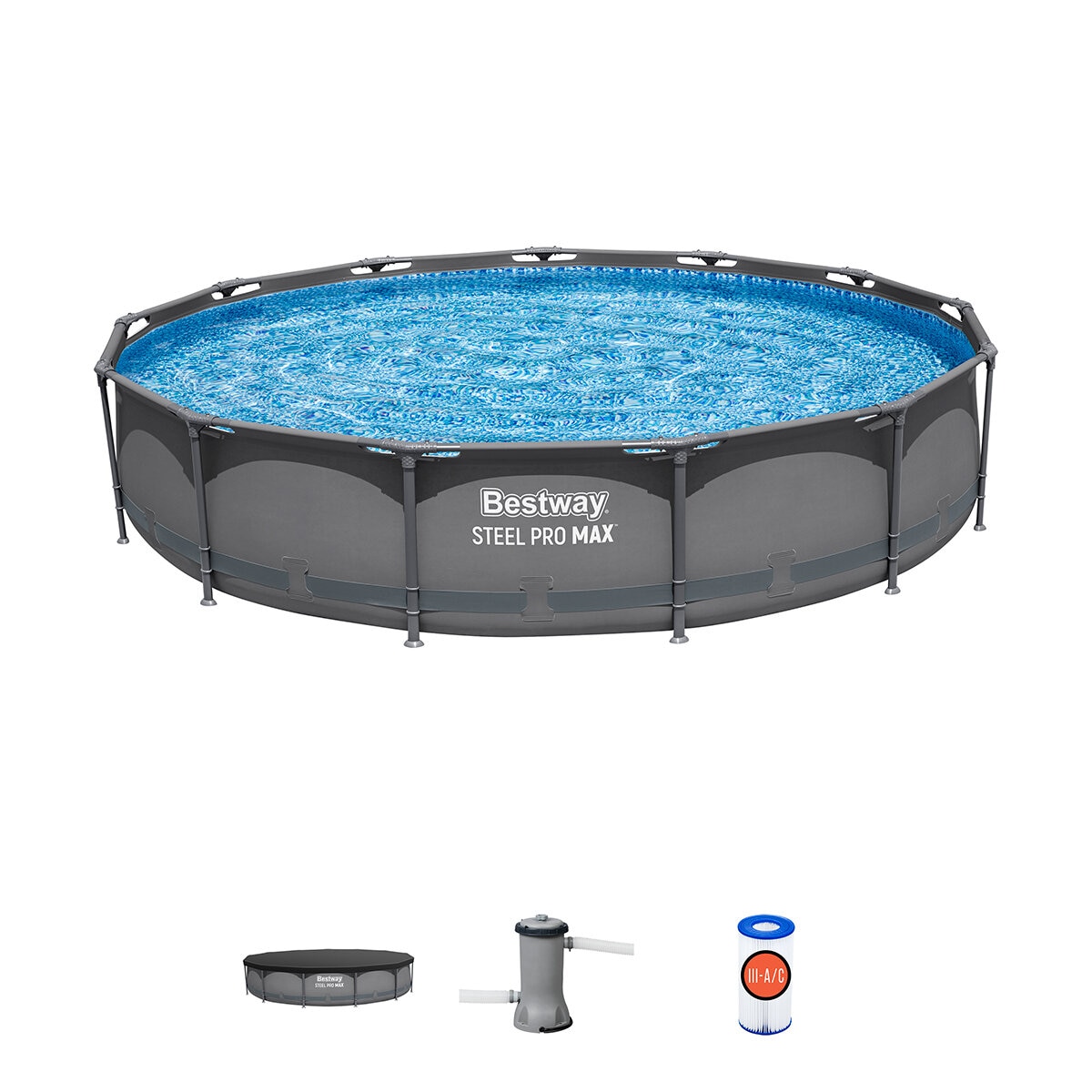 Bestway Piscina Elevada Redonda Steel Pro MAX Bestway Piscina Elevada Redonda Steel Pro MAX