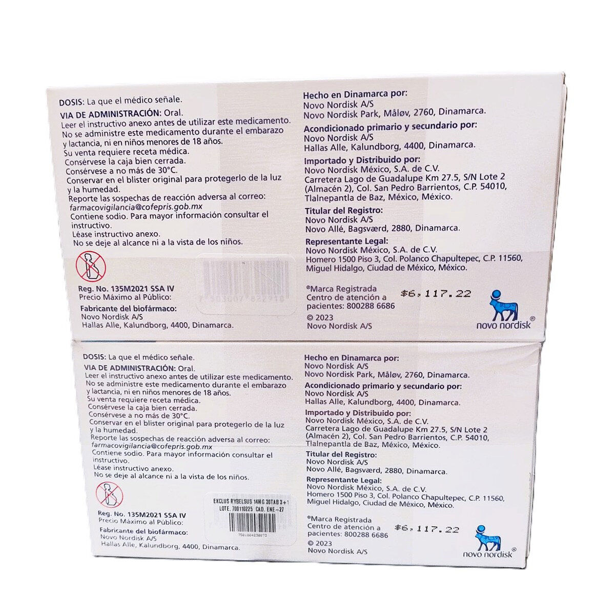 Rybelsus 14 mg 30 Tabletas 4 Pack Rybelsus 14 mg 30 Tabletas 4 Pack