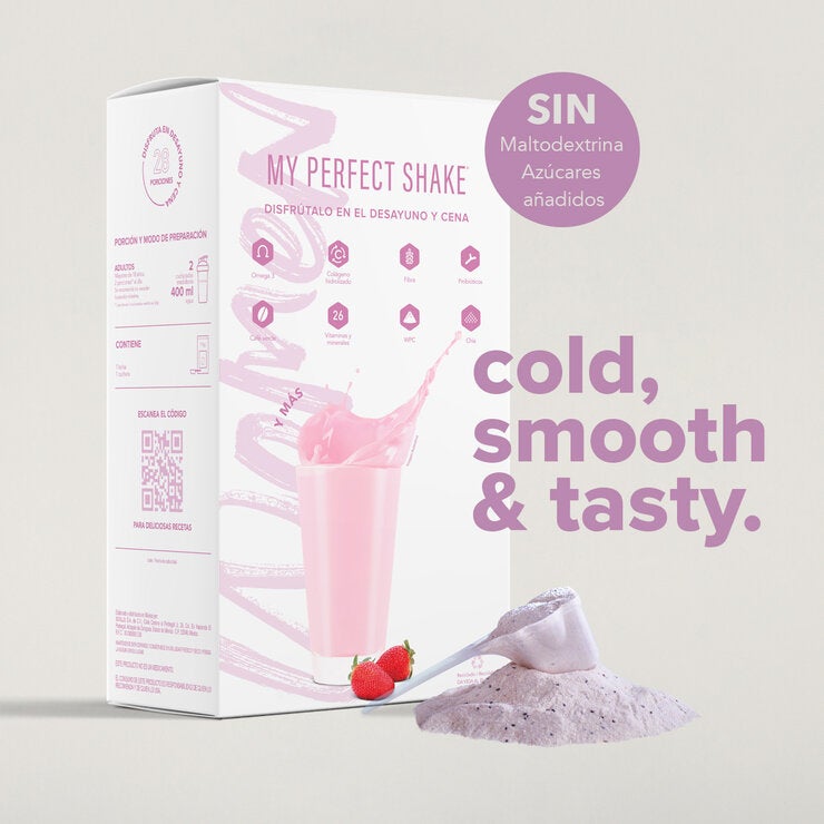 My Perfect Shake Bebida en Polvo Sabor Fresas con Crema 2kg My Perfect Shake Bebida en Polvo Sabor Fresas con Crema 2kg