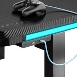 Tresanti, Escritorio con Luces LED de Altura Ajustable para Juegos Tresanti, Escritorio con Luces LED de Altura Ajustable para Juegos