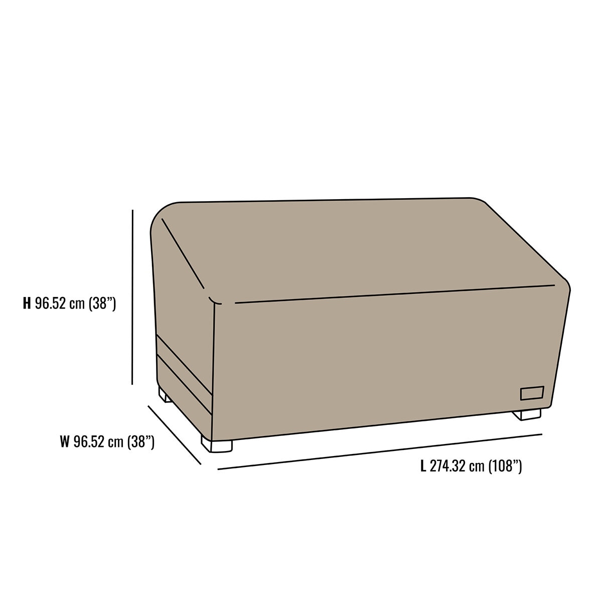 Seasons Sentry, Funda para Sofá de Jardín Grande Seasons Sentry, Funda para Sofá de Jardín Grande