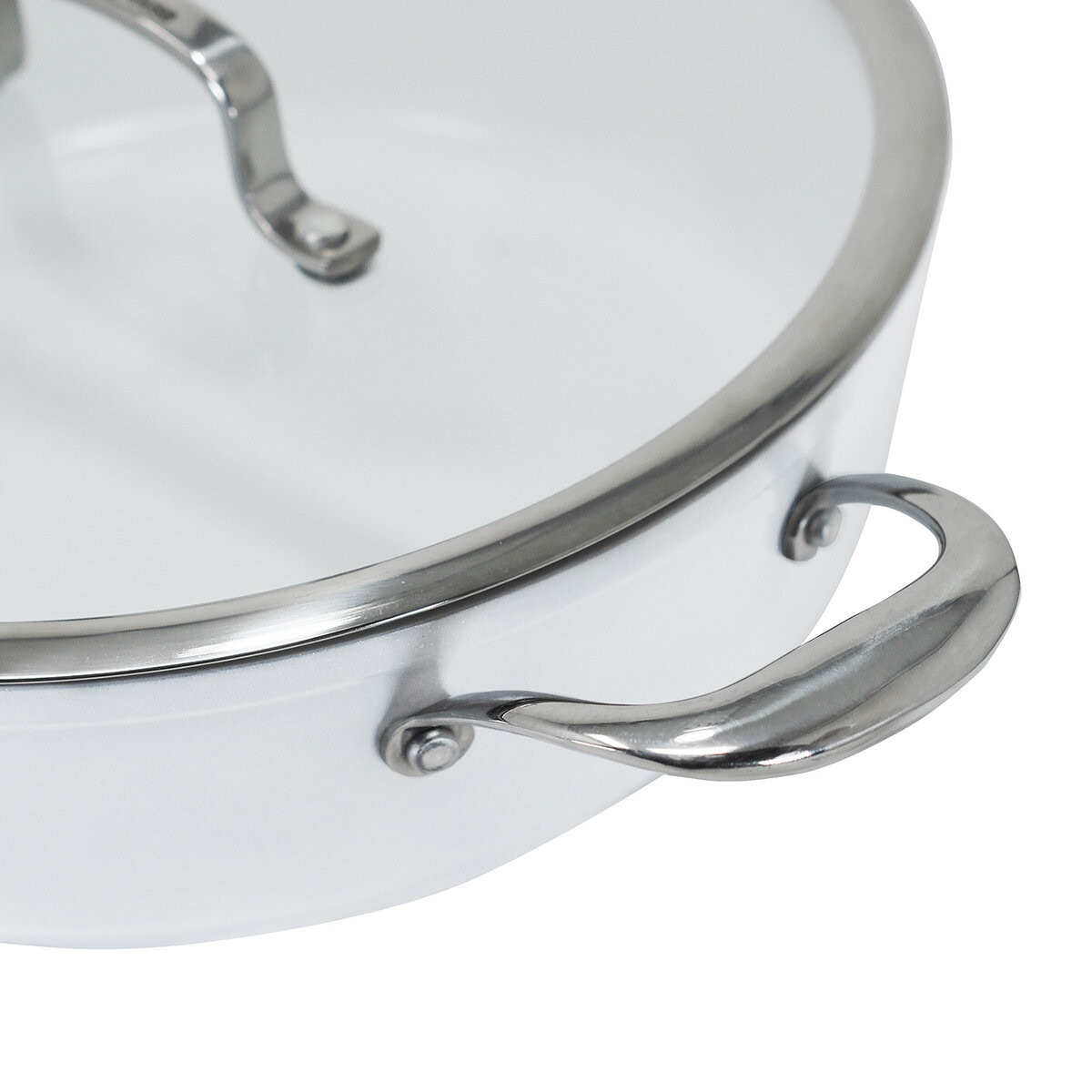 Westinghouse, Arrocera 28 cm de Cerámica Blanca, Acero Inoxidable Westinghouse, Arrocera 28 cm de Cerámica Blanca, Acero Inoxidable