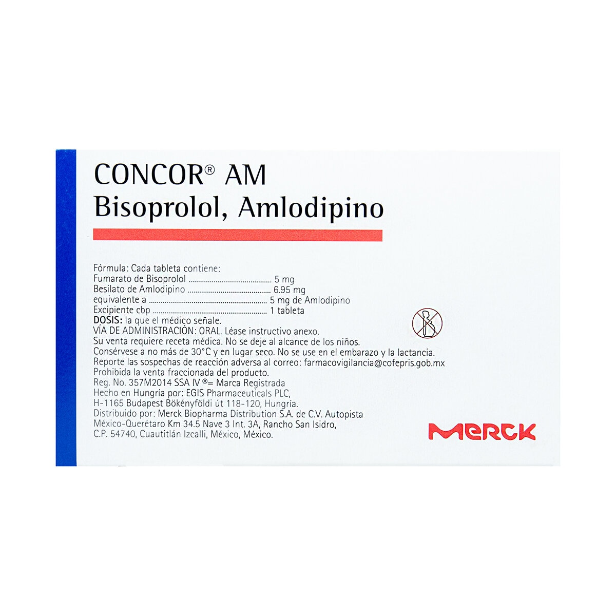 Concor AM 5/5 mg 30 Tabletas Concor AM 5/5 mg 30 Tabletas