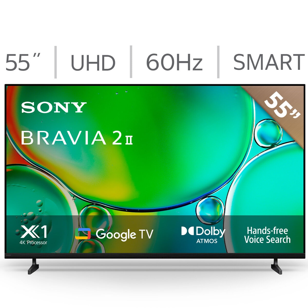 Sony Pantalla 55" BRAVIA II UHD 4K Google TV Sony Pantalla 55" BRAVIA II UHD 4K Google TV