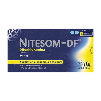 Nitesom-DF 50 mg 8 Tabletas Nitesom-DF 50 mg 8 Tabletas