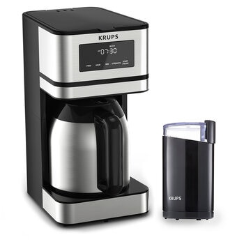 Krups Cafetera de Goteo y Molino de Café 12 Tazas Krups Cafetera de Goteo y Molino de Café 12 Tazas