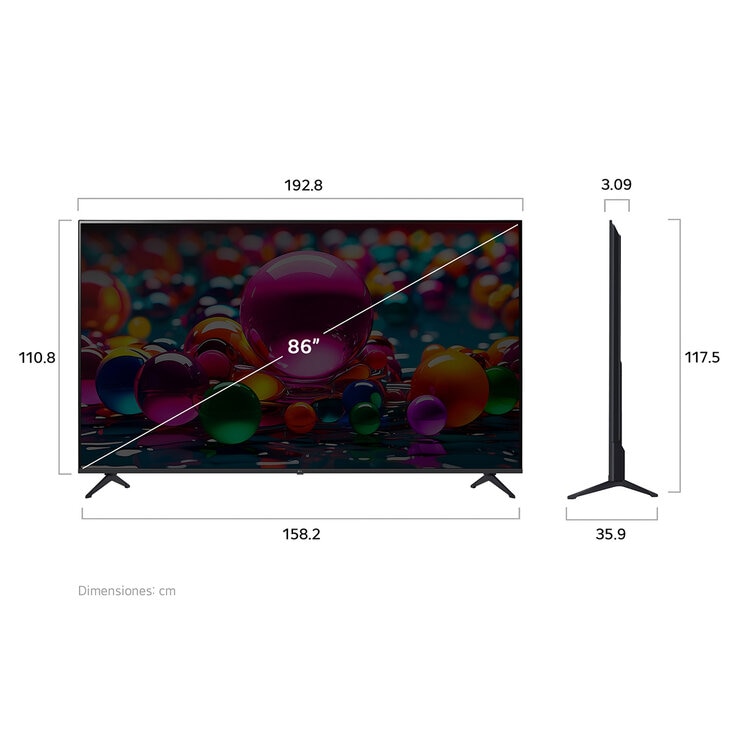 LG Pantalla 86" UHD 4K AI Smart TV LG Pantalla 86" UHD 4K AI Smart TV