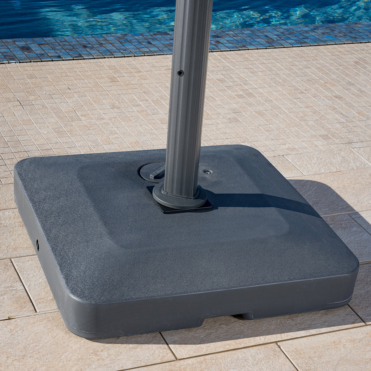 SunVilla, Sombrilla Redonda de 3.5 m con Luz LED, Beige SunVilla, Sombrilla Redonda de 3.5 m con Luz LED, Beige