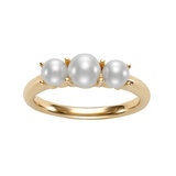 Anillo de Perla Cultivada, Oro Amarillo de 14K Anillo de Perla Cultivada, Oro Amarillo de 14K