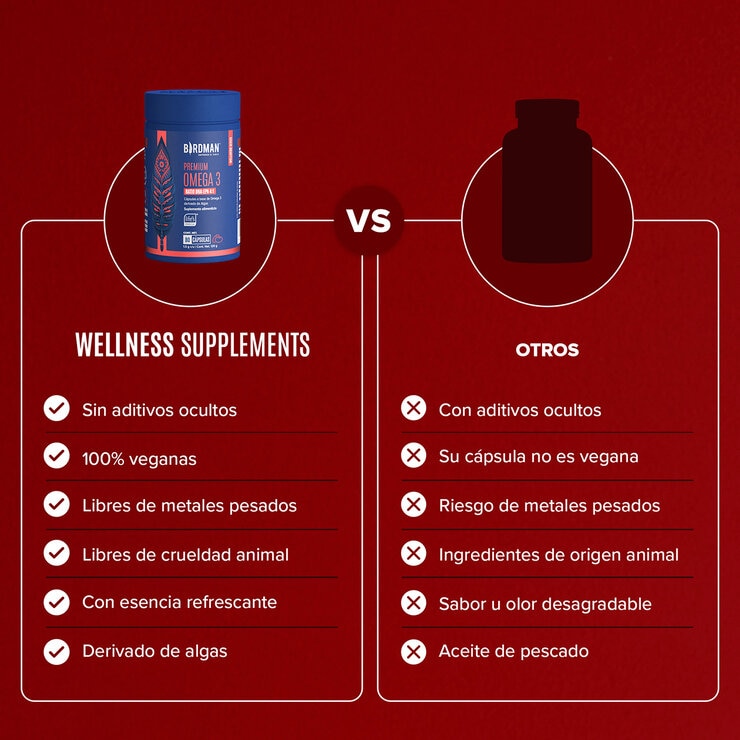 Birdman Premium Omega 3 Base de Alga 80 Cápsulas Birdman Premium Omega 3 Base de Alga 80 Cápsulas
