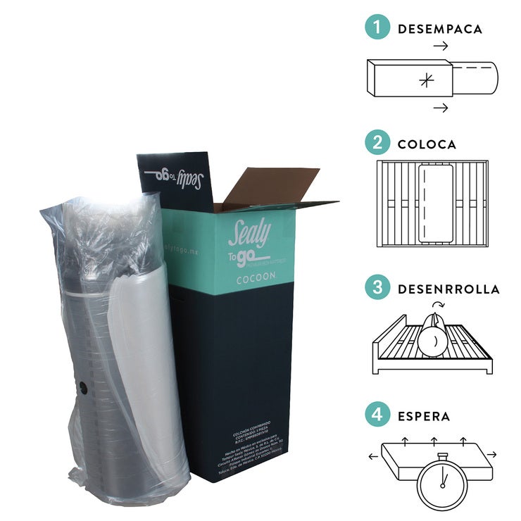 Sealy, To Go Cocoon, Colchón Queen Size Sealy, To Go Cocoon, Colchón Queen Size