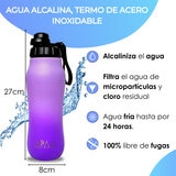 APAA Juego de 2 Botellas Purificadoras de Agua de 710ml + Accesorios