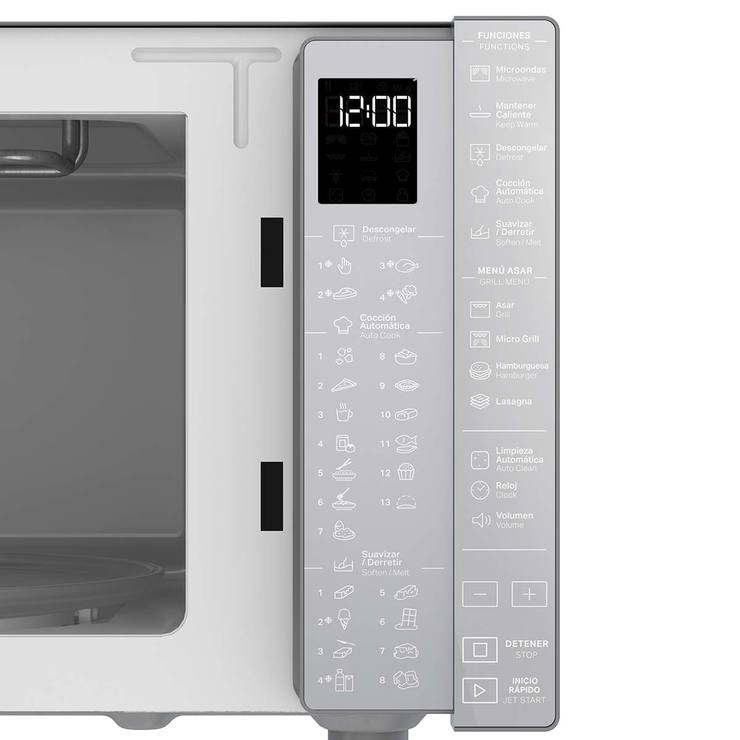 Whirlpool, Microondas con Grill 1.1' Acabado Espejo Whirlpool, Microondas con Grill 1.1' Acabado Espejo