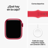 Apple Watch S9 (GPS) Caja de aluminio (PRODUCT)RED 41mm con correa deportiva (PRODUCT)RED