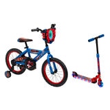 Bicicleta y Scooter Infantil R16 Huffy Spider-Man Combo Bicicleta y Scooter Infantil R16 Huffy Spider-Man Combo