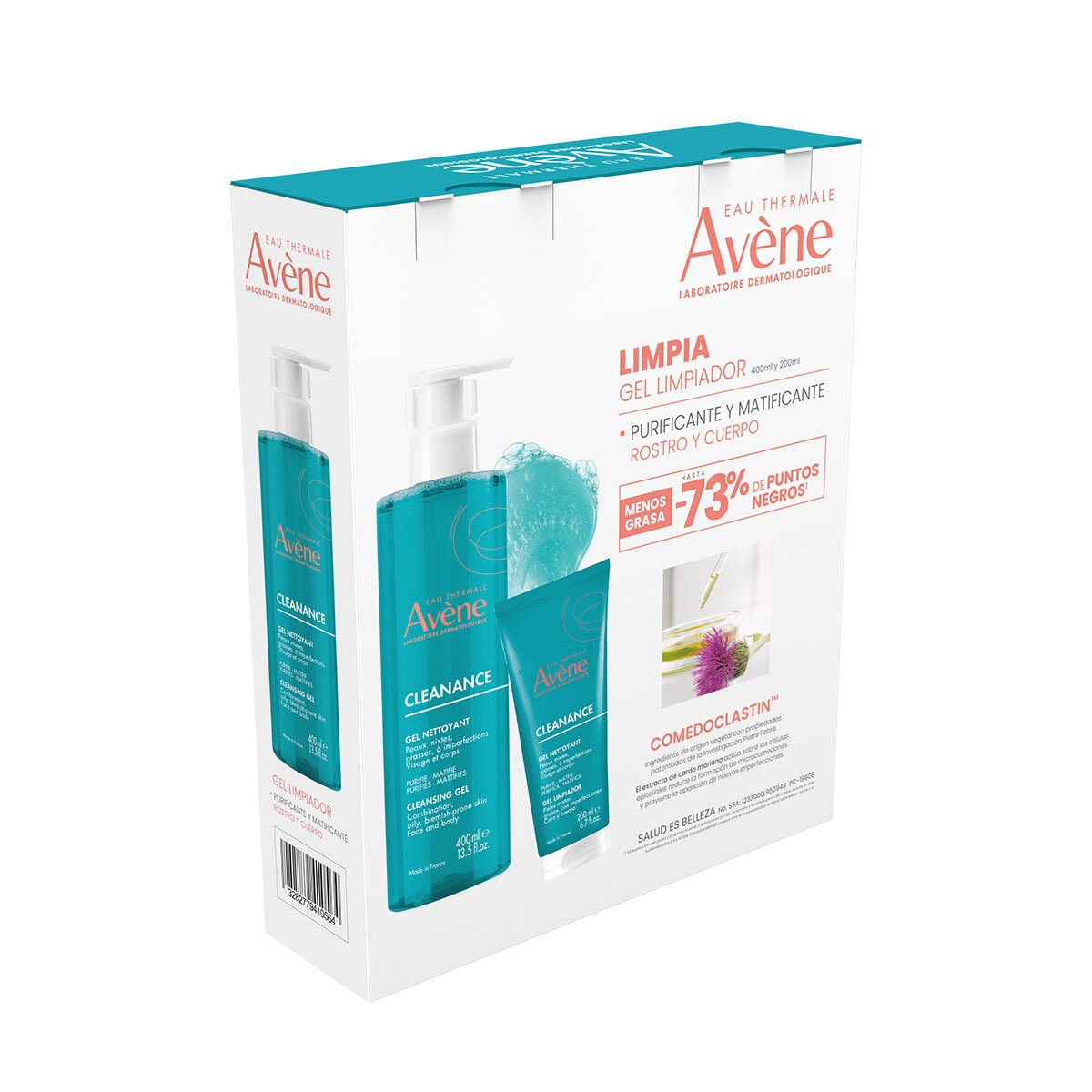 Avène Gel Limpiador Facial 400 ml + 200 ml Avène Gel Limpiador Facial 400 ml + 200 ml
