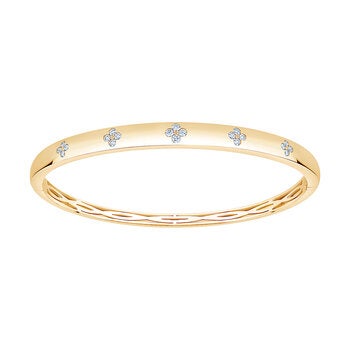 Pulsera Oval de Diamantes 0.40ctw, Oro Amarillo 14K Pulsera Oval de Diamantes 0.40ctw, Oro Amarillo 14K
