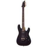 SGR By Schecter Guitarra Eléctrica C-1 FR Negro Satinado